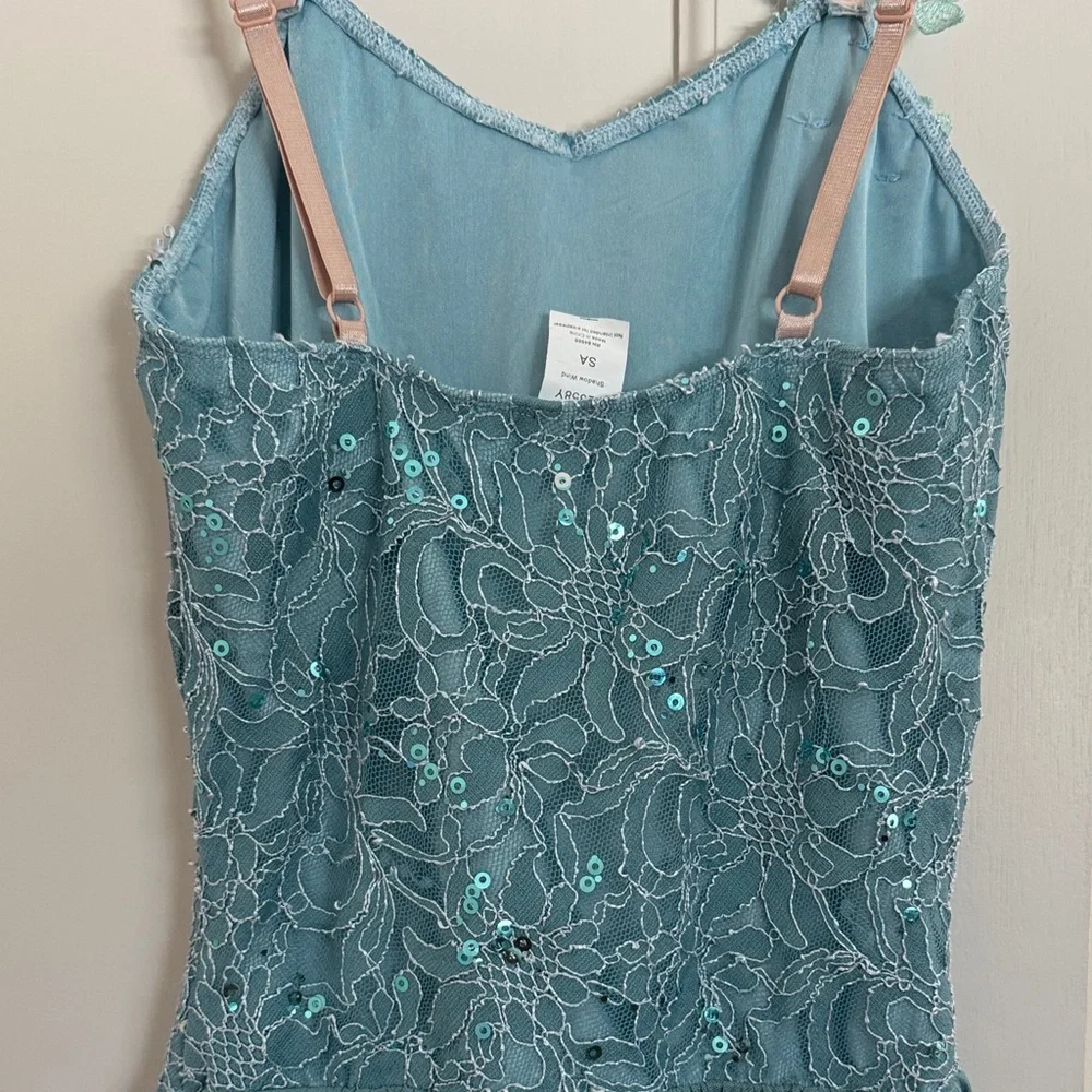 A Wish Come True'Blue Lace Lyrical Dance Costume in Shadow Wind SZ SA